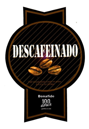 Cafe En Grano O Molido Bonafide Descafeinado Premium Cordoba