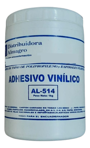 Adhesivo Cola Vinílica Para Encuadernación N°514 X 1 Kg.