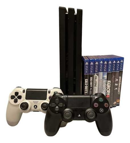 Imperdible Pack Ps4 Pro: 2 Controles Originales + 9 Juegos