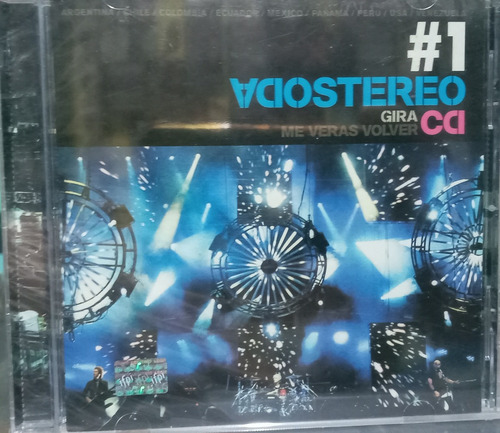 Soda Stereo - #1 Gira Me Veras Volver - Cd - 10$