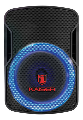 Bocina Kaiser GEM-9515 portátil con bluetooth negra 