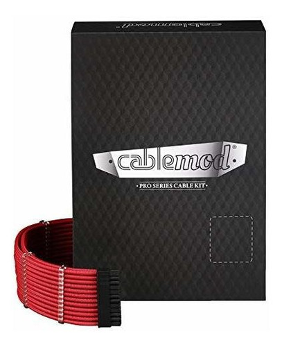 Serie Pro Modmesh Kit Cable Para Asus Seasonic Rojo Cm Prts
