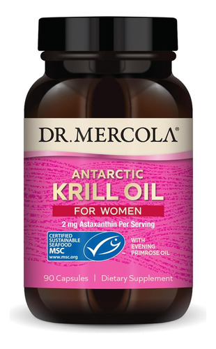 Aceite De Krill Para Mujeres Dr. Mercola 90 Cápsulas