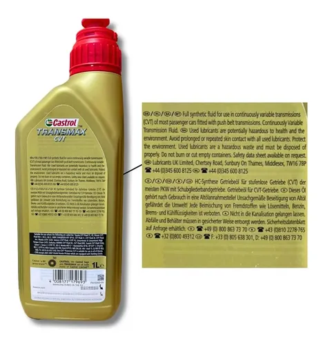Óleo Castrol Transmax CVT Oleo Cambio Cvtf J4 3422978 | Frete grátis