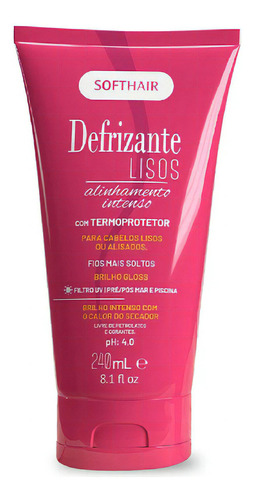 Softhair Defrizante Lisos Bisnaga Alinhamento Intenso 240ml