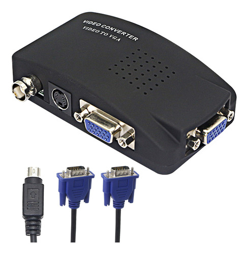 Convertidor De Vídeo Xmsjsiy Bnc A Vga, S-video A Vga Pal/nt