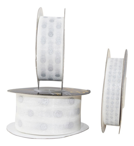 Imagen 4 de 4 de Listón De Organza Estampada De 16 Mm,2 Piezas, Odm 5/8