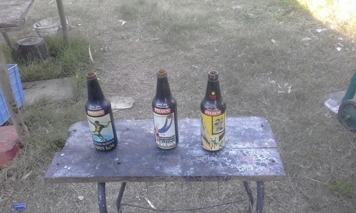 Botellas Antiguas De Pilsen Las 3