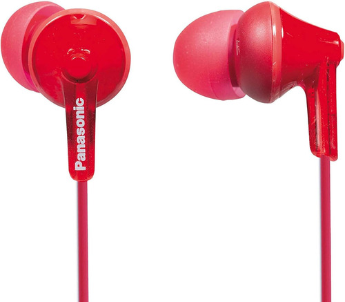 Audífono Panasonic Rp-hje125 Con Cable Ergofit 3.5mm Rojo