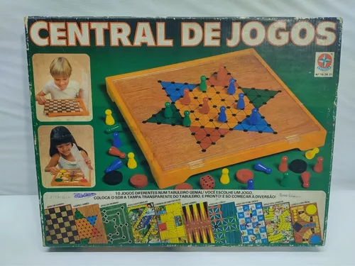 Kit Jogos de Tabuleiros - Central de Jogos - 10 Opções - Estrela