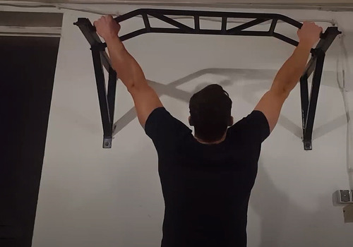 Barra Dominadas Pared Crossfit Multi Agarre 500k + Ganchos