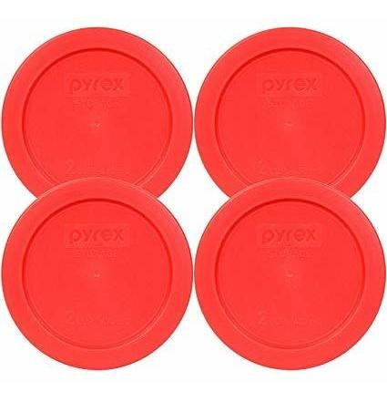 Pyrex 2 Copa De Almacenamiento Cubierta Redonda # 7200-pc De