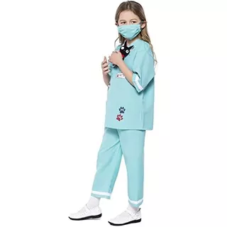 Disfraz De Doctor De Animales Unisex Niños, Traje De F...