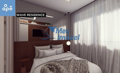 Imagem 8 de 18 de Rua 18 Residencial Wave 1 Quarto 1 Vaga 37m² Ac Financ Fgts Mobiliado Decorado - Meuimm369 - 69612487