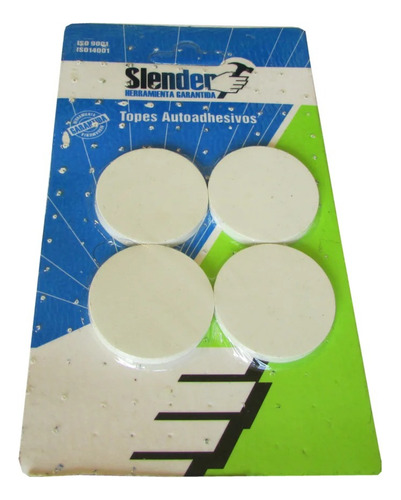 Tope Autoadhesivo Redondos 38x4mm X 4 Slender