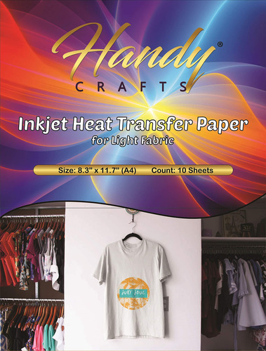 Handy Crafts Papel Transferencia Calor Para Inyeccion Tinta