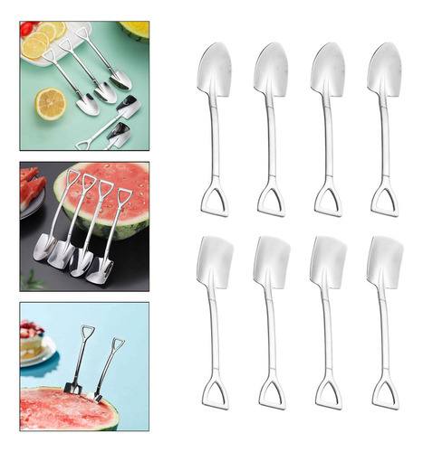 5 Cucharas De Pala, Cucharas De Postre, Cucharas De 8 Piezas