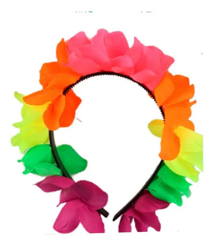 Cintillo Diadema Hawaiana De Flores Para Fiestas