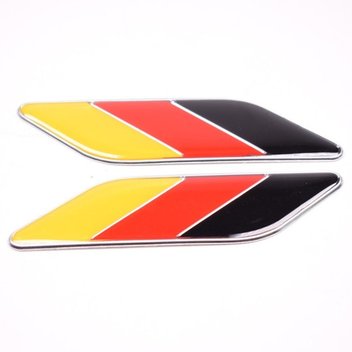 Par Emblema Logo Adhesivo Bandera Alemana Alemania Para Auto