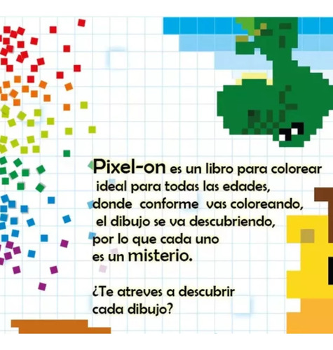 Pixel Art Aprende Y Colorea Con Pixeles - 2 Libros