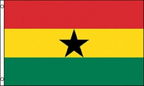 Bandera Nacional De Ghana (poliéster De Alta Calidad), 2 'x