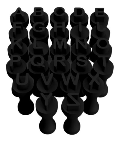 Imagem 6 de 10 de Kit Carimbo Marcador Alfabeto E Numeros Docinhos Brigadeiro