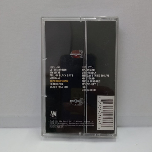 Soundgarden Superunknown Cassette Usa Usado Musicovinyl