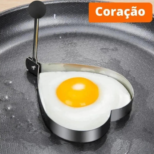 Molde Forma Omeleteira Panqueca Ovo Frito Aço Inox