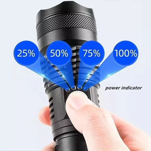 Linterna P50 Táctica Militar Led Zoom Recargable Camping