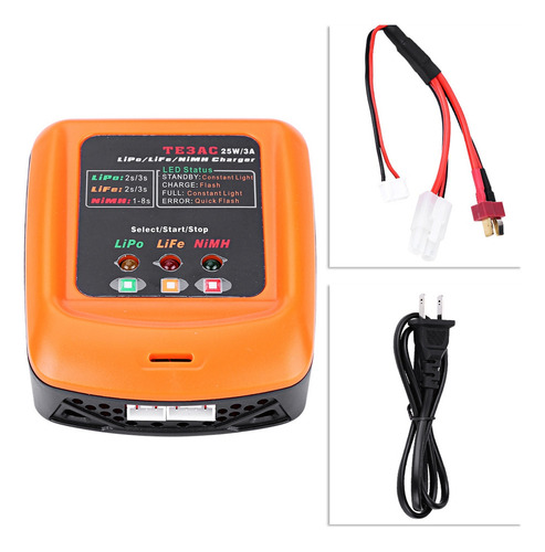 Cargador Balanceado Rc 25w 3a Para 2s/3s Lipo Life 1-8s Nimh