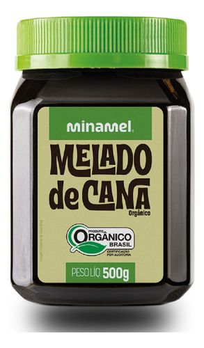 Melado De Cana Orgânico Pote Pet 500g Natural Sem Aditivos