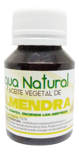 Aceite Natural De Almendras %100 Natural 50 Ml