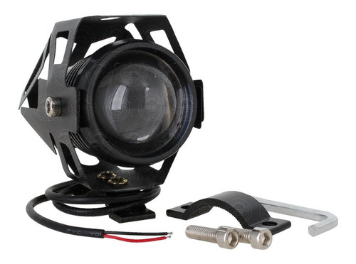 Faro Led Lupa Auxiliar U5 Estrobo Carcasa Moto Universal