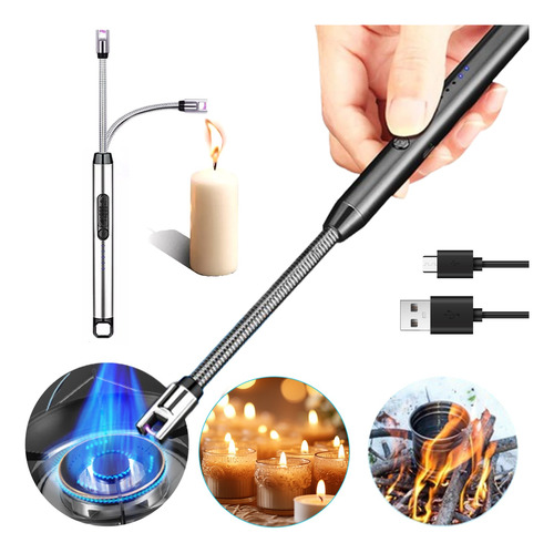 Encendedor Electrónico, Carga Usb, Viaje, Hogar, Cocina De C