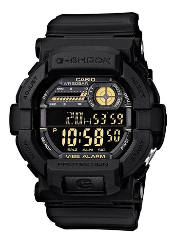 Relógio Casio G-shock Gd 350 1b Pisca Alerta Vibra Wr200