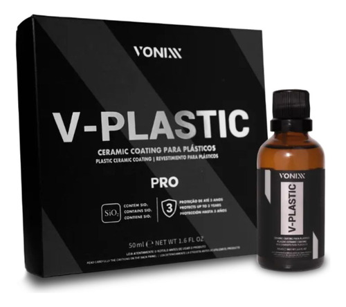 V-plastic Pro 50ml Vonixx Vitrificação Plásticos Automotivo