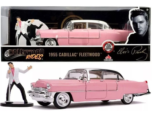 Carro 1955 Cadillac Fleetwood  Elvis Presley 1:24 Jada 