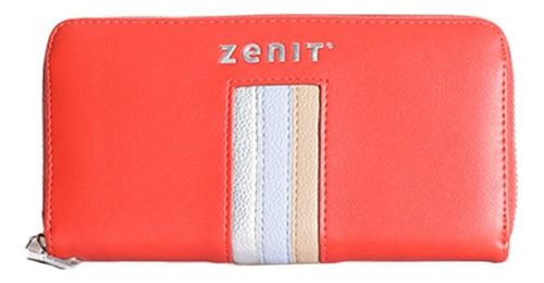 Billetera Dama Mujer Cierre Simple - Zenit Color Rojo