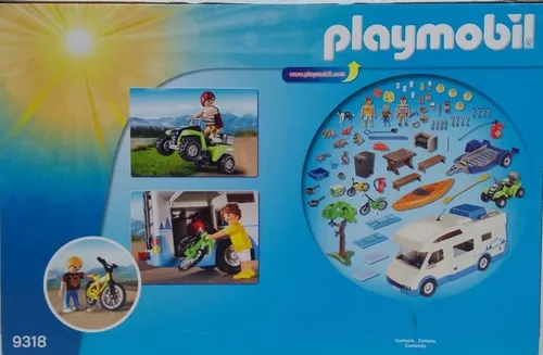 Playmobil 9318 Family Fun Camping Caravana Cla Env o gratis