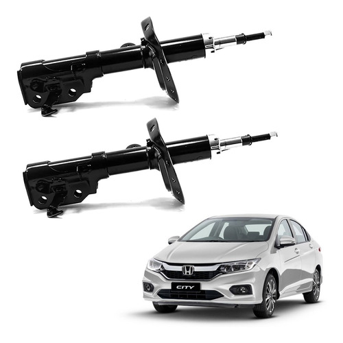 2 Amortiguadores Delanteros Honda City Año 2014 A 2020