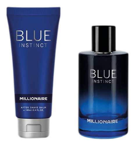 Set Millionaire Blue Instinct 95ml + After Shave 100ml