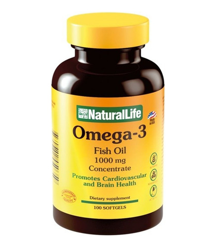 Vitaminas Omega 3 100 Cápsulas Natural Life