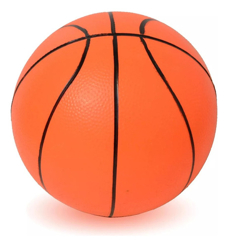 Set De 6 Pelotas De Basket En Pvc 25cm Basketball Naranja