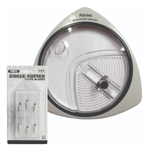 Kit Cortante Circular + 6 Repuestos Circle Cutter Papel 