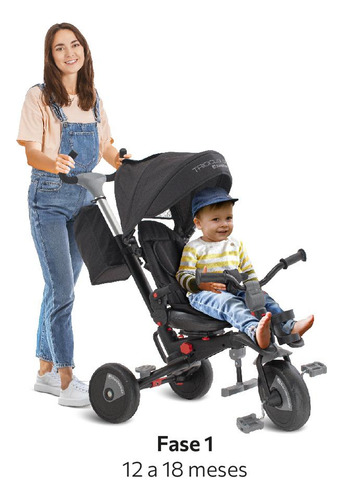 Triciclo Smart Fases - Dobrável Reclinável E Reversível