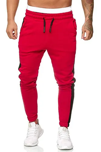 Pantalon jogger rojo new arrivals
