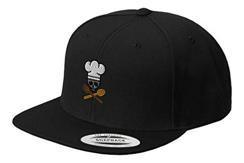 Gorra De Béisbol Snapback Personalizada Chef Cráneo Y Utensi