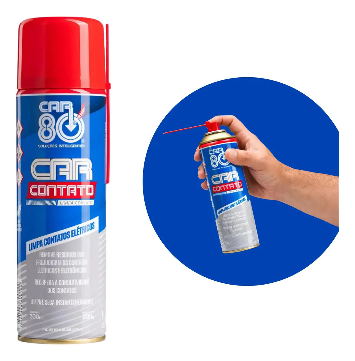 Limpa Contato Elétrico Spray Para Eletrônicos Car80 300ml