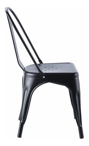 Imagen 6 de 8 de Silla de comedor Garden Life Tolix, estructura color negro, 4 unidades