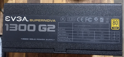 Fuente De Poder Certificada Evga 1300w G2 80+ Gold Gamer